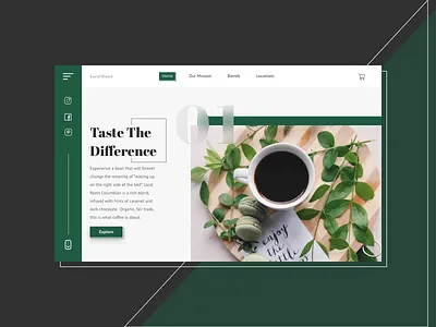 Local Roast Coffee Landing Screen coffee colour palette coronavirus covid19 design landingpage minimal ui uidesign uxdesign webdesign webdesigner webdesigns