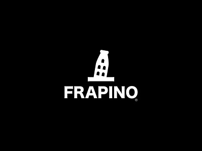 Frapino bottle branding food frapino frappe ice cream icecream italian leaning logo milkshake pisa pisa tower tower tower of pisa towers