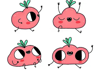 Tomatino 2d cartoon cartoon character cartoon illustration character characterdesign cute illustration illustrator procreate tomato