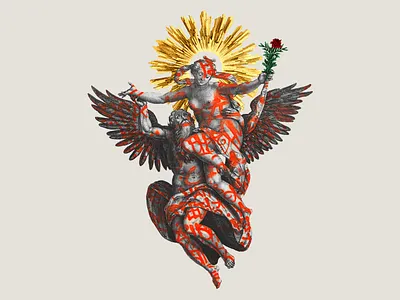 The Last Rose | Collage serie 013 artcollage collage colors design dribbble illustration illustrator minimal nature photoshop