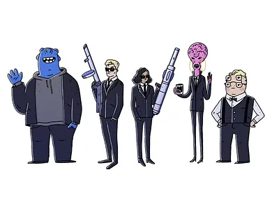 Men in black: International 2d cartoon cartoon character cartoon illustration character characterdesign illustration illustrator meninblack