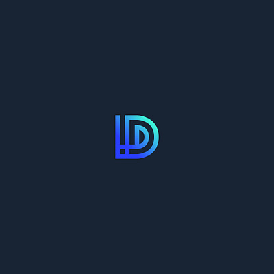 D initial logo