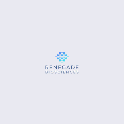 Renegade Biosciences gradient logo design