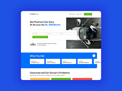 Carcare Ui car cards ui care ui