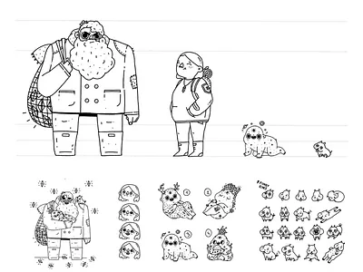 Old man's story 2d cartoon cartoon character cartoon illustration character character animation character lineup characterdesign illustration illustrator lineup