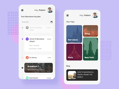 Trip planner app concept app application design graphics icon iphone mobile mobile app plan planner planner app planners travel travel app traveler traveling trip trip planner trips typography