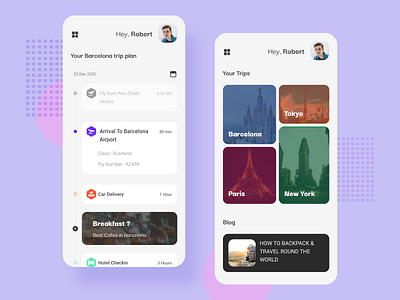 Trip planner app concept app application design graphics icon iphone mobile mobile app plan planner planner app planners travel travel app traveler traveling trip trip planner trips typography