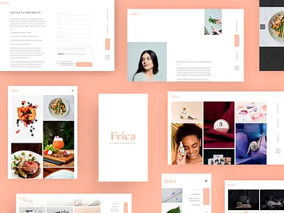 Frica Portafolio Web clean design developer minimal photographer photography portfolio site web website