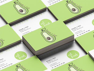 avocado & grill businesscard branding corporate design design heidelberg illustration illustrator logo logodesign mannheim pogopixel printdesign vector