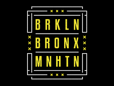 Brooklyn. Bronx. Manhattan. art bronx brooklyn design district emblem illustration nyc poster print retro t shirt design typography urban usa vector vintage