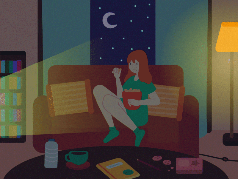 Friday Night animated gif animation character character animation characters concept concept art design gif animation illustration motion graphics motion graphics design vector vector art vector illustration vector illustrations