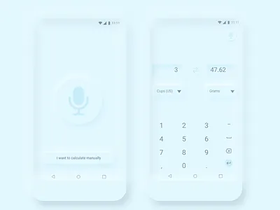 Daily UI 004: Baking Calculator calculator ui dailyui retro voice assistant
