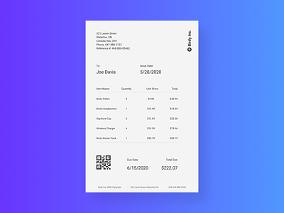 Invoice branding dailyui design invoice invoice design minimal mockup ui ux