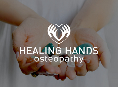 Healing Hands Osteopathy Logo design hands healing health healthcare heart logo massage osteopathy