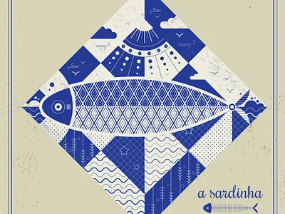 Sardines & Tiles adobe illustrator azulejo geometric geometric art illustration sardines sardinha tiles vector vector art