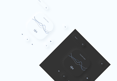 A Neumorphic Playlist design neumorphism