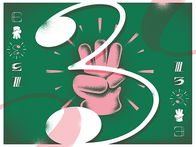 3 3 36daysoftype illustration three type typedesign