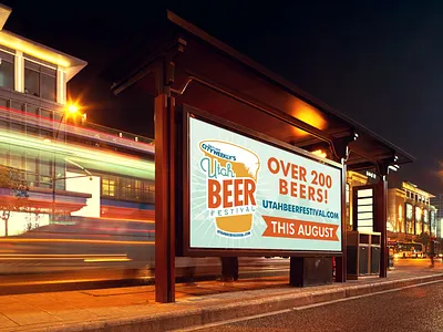 Utah Beer Fest Event Signage event graphic design