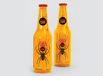 Spider Cider Label beer bottle cider label logo spider