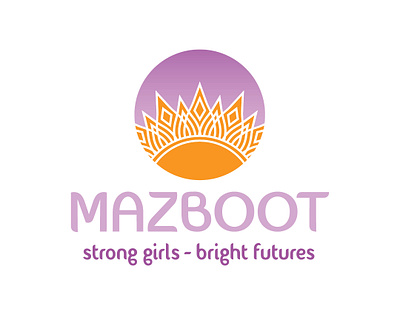 Mazboot Logo female girls henna logo logodesign mandala mandala logo sunflower women women empowerment