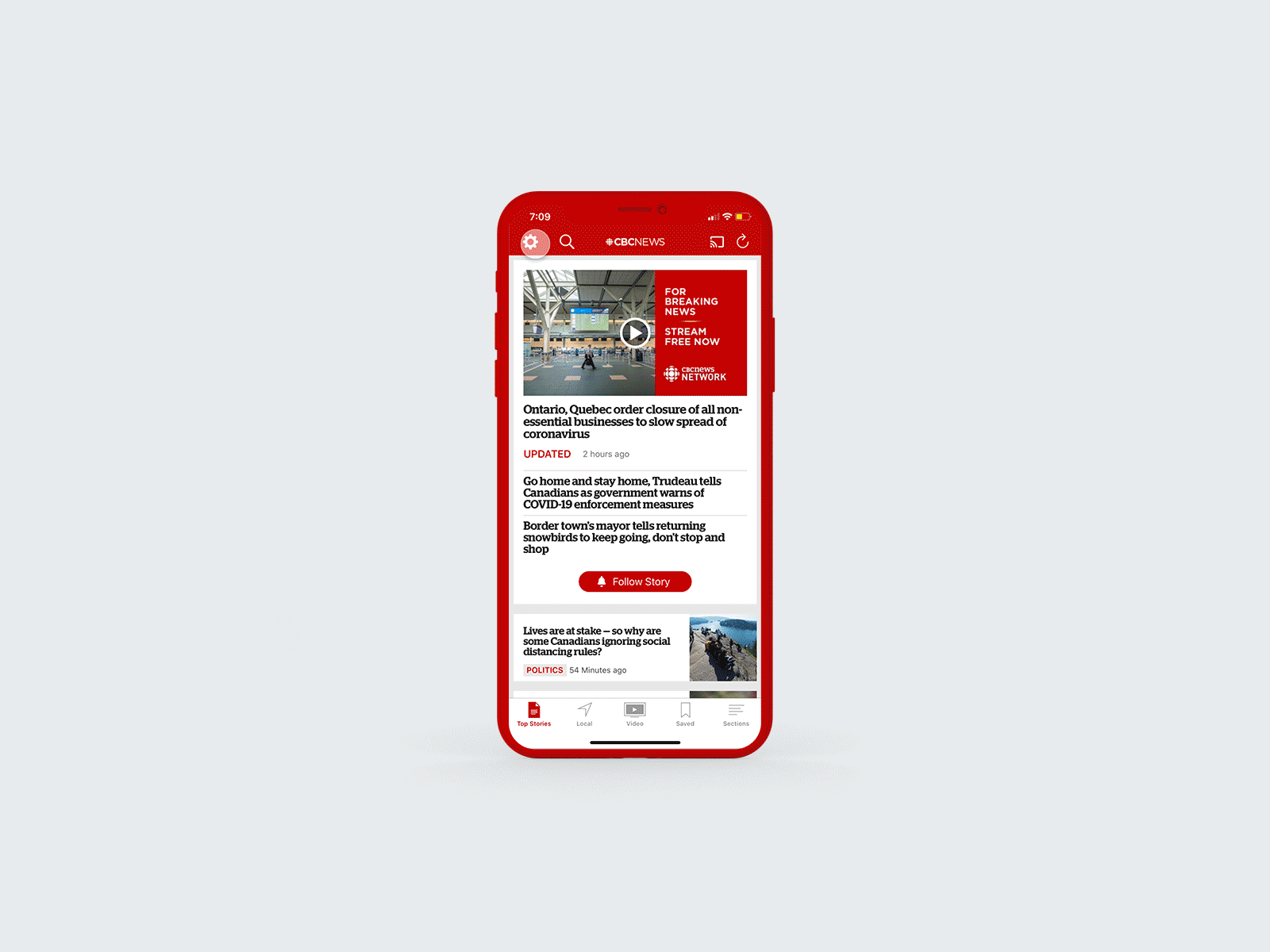 News Layout Setting - Prorotype app cbc cbc news concept customized daily ui daily ui 007 dark mode layout light mode news setting ui