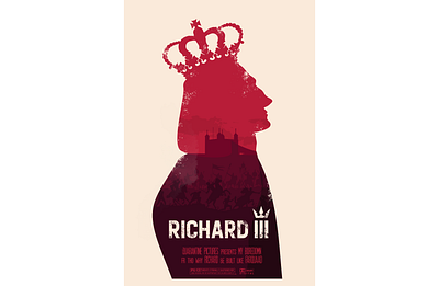 Richard III Movie Poster design flat illustration movie movieposter photoshop poster shakespeare
