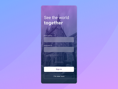 Sign up screen for mobile app figma minimal mobile mobile app ui