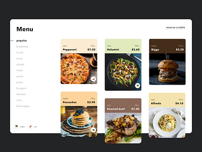 📃 Restaurant website menu branding figma minimal restaurant ui web webdesign website website design