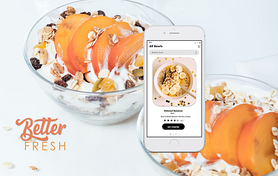 Better Fresh App Design android app design branding concept design foodie ios app design mobile app design product design prototype smoothies ux design wireframe yogurt