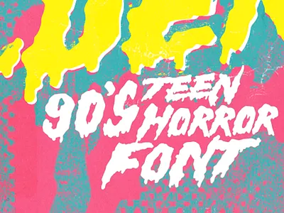 Hell Builder – 90's Teen Horror Font 1980s 1990s
