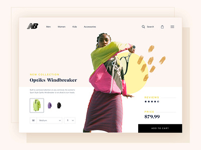 New Balance - Online Store by airschl athletes branding design desktop ecommerce feminine hero landing page minimal mockup model pdp product cart products sportswear store ui