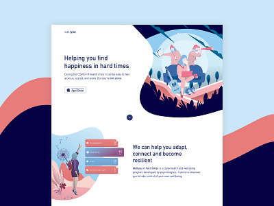 Wellyou design health illustration ui ux wellbeing