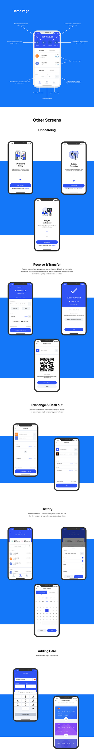 Coinly - a cryptocurrency trading mobile app bitcoin crypto exchange crypto wallet cryptocurrency design figma fintech fintech app illustration mobile app ui ux