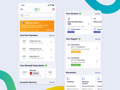 Tamm App abudhabi android app dashboard design digital digitalservices interface ios minimal mobile online app redesign services sketch ui uidesign ux