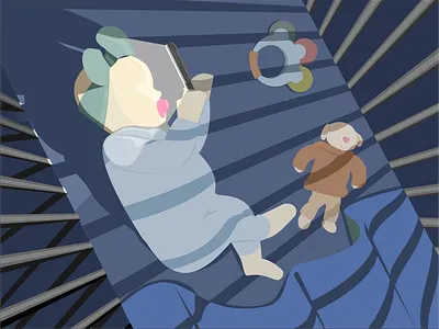 Addicted from beginning addict addicted addorable baby baby clothes cute design digital entertainment gadget graphic illustration night playing sleepy