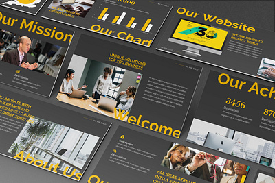 Remus - Bold Powerpoint Template abstract bold business presentation finance letter modern overlayout pitchdeck powerpoint template retro simple slides typhographic