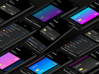 Apple Wallets animation app bank app bank card card dark dark mode design ios iphone ui ui design ux ux design