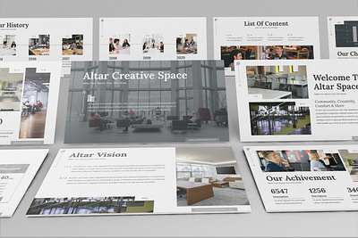 Altar - Creative Space Powerpoint Template abstract agency business presentation creative fashion finance layout lookbook monochrome pitchdeck powerpoint template presentation simple space