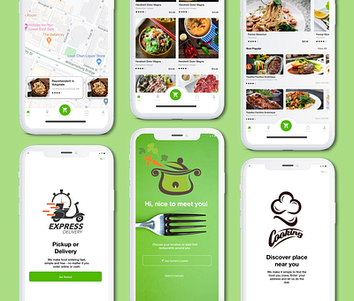 Ghost Kitchen App android app design concept design food app food delivery app ios app design mobile app design product design prototype ux design wireframe