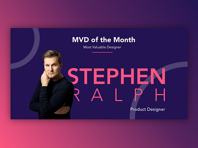 Most Valuable Designer acknowledge appreciation award concept concept design