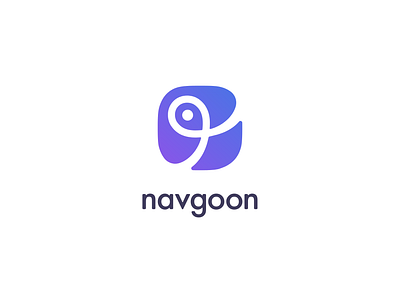 Navgoon Logo branding design fleet gradient icon location logo logodesign pin typography vector