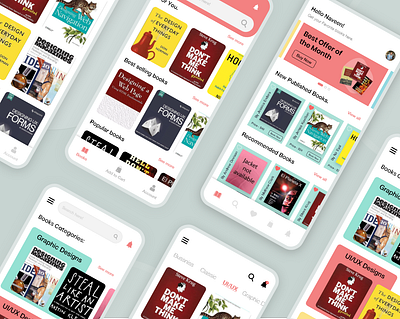 Book selling app adobe xd bookselling branding colorful creative design dailyui design thougtful typography ui uiuxdesign