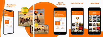 Cast Application app app design design ios mobile app mobile design typography ui ux vector