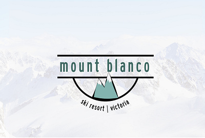 Daily Logo Challenge: Day 8 | Mount Blanco air blue branding daily logo daily logo design dailylogo dailylogochallenge design green illustration logo mountain mountains ski ski resort snow snowboard