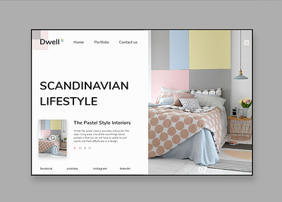 Interior Design _Landing Page Design design interior design ui ux