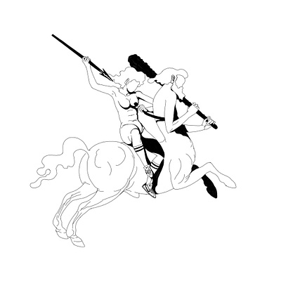 Take a peek / work in progress art artwork centaur drawing illustration