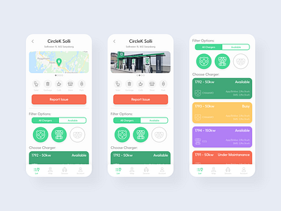 Grønn Kontakt - EV Charging - Hobby App Redesign - Spot app charge charger charger locations chargers charging charging app charging spot electric electric vehicle electricity ev location locations map ui user experience user inteface ux vehicle