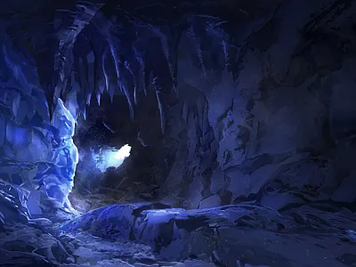 Ice Cave cave environment frozen ice icecave landscape rocks snow