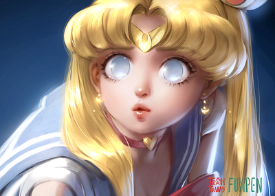 Sailormoon redraw challenge | Funpen Comic caricature comic digital 2d fanart funpen illustration painting sailormoon