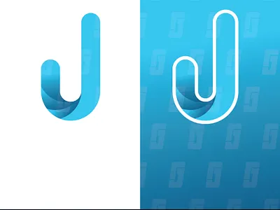 30 day logo challenge - day 4 theme : Single Letter Logo aqua blue dailylogo dailylogochallenge illustration design illustrator j logo single letter single letter logo wavey